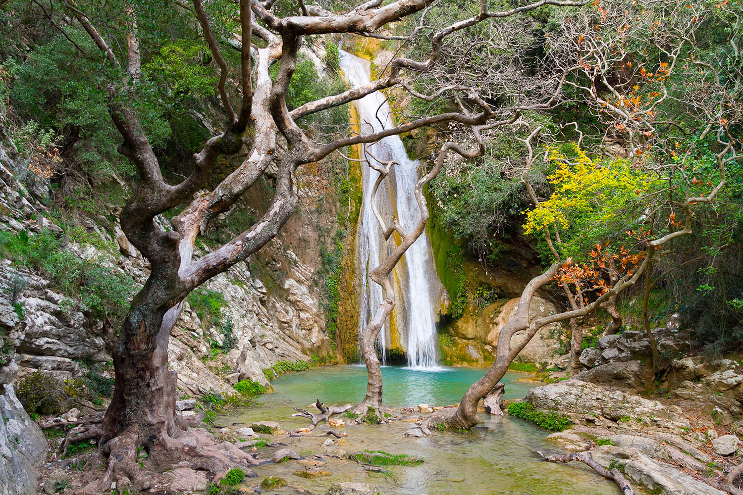 Neda Waterfall in Greece